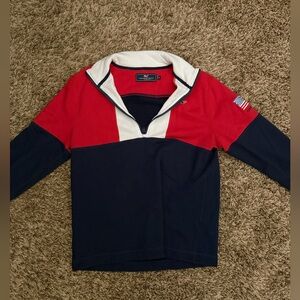 Vineyard Vines Red, White, and Blue Pullover